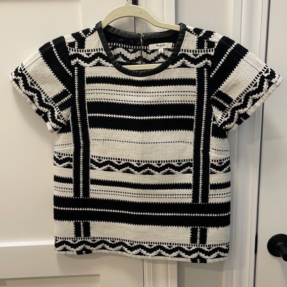 Madewell Geometric Jacquard Top - Picture 3 of 12